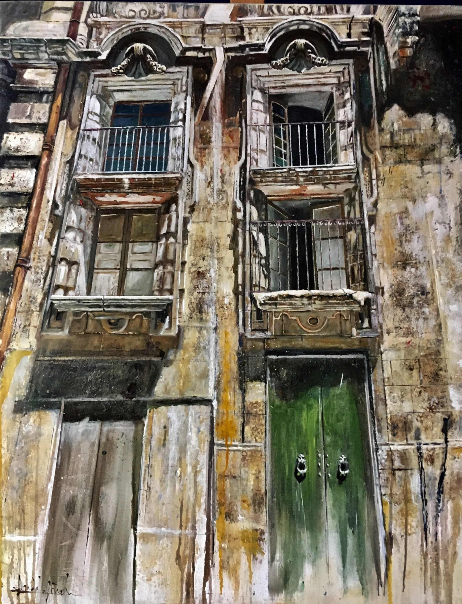 LA VALLETA. Óleo sobre tabla. 100x76