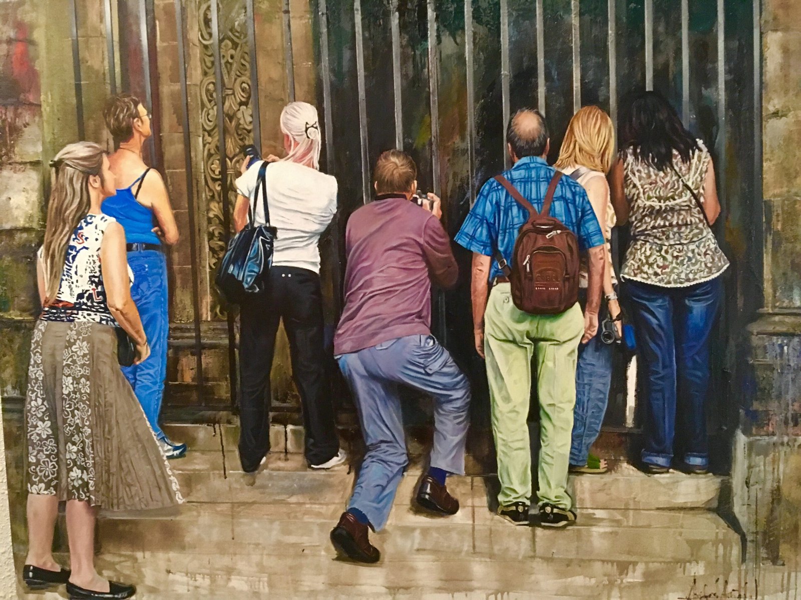 MYSTERIES BERLÍN. Óleo sobre tela. 140x110