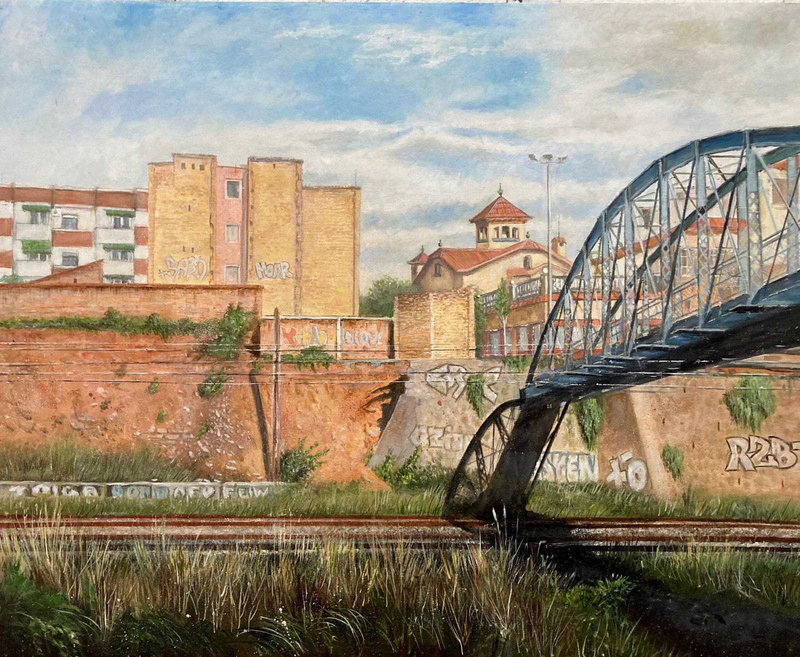 PONT DE LA TORRASA. Óleo sobre tabla. 65x81