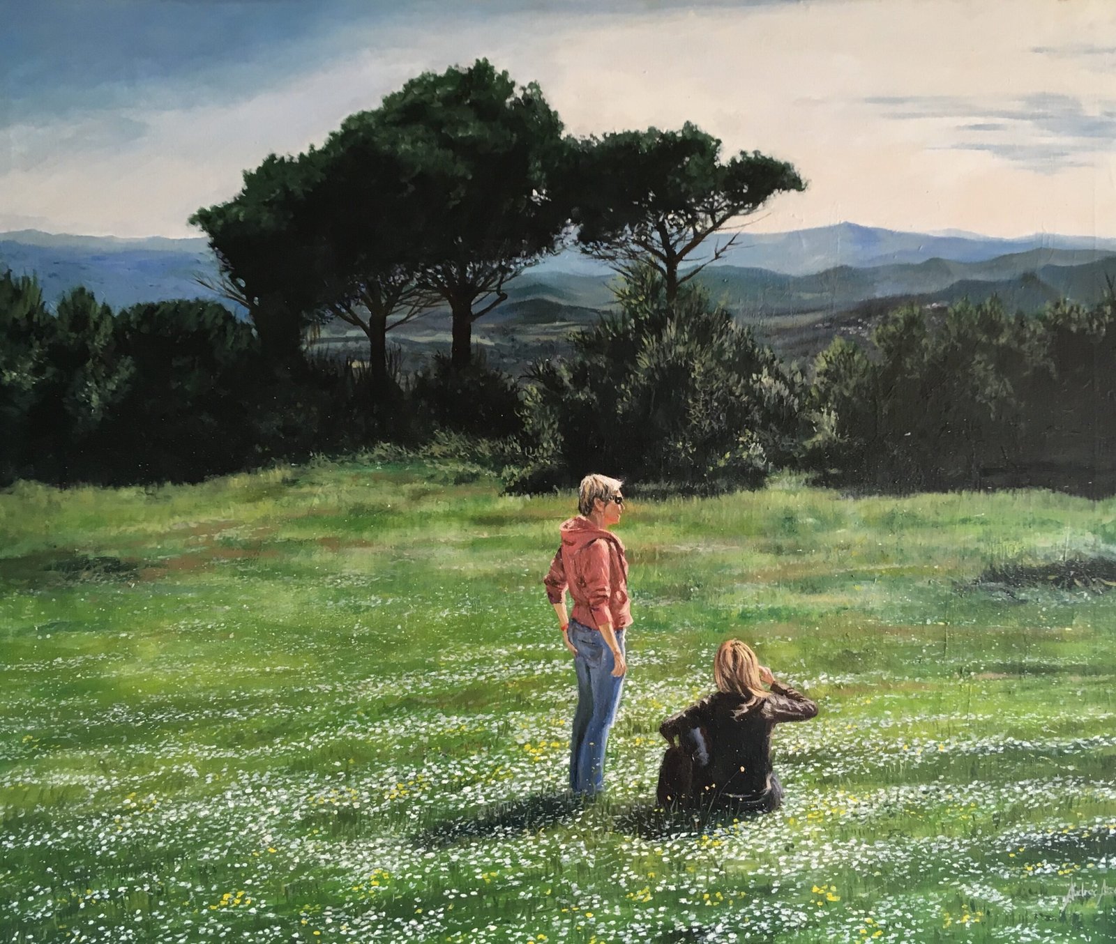 EL ALAMA COMO SOMBRA. Óleo sobre tela. 81x100