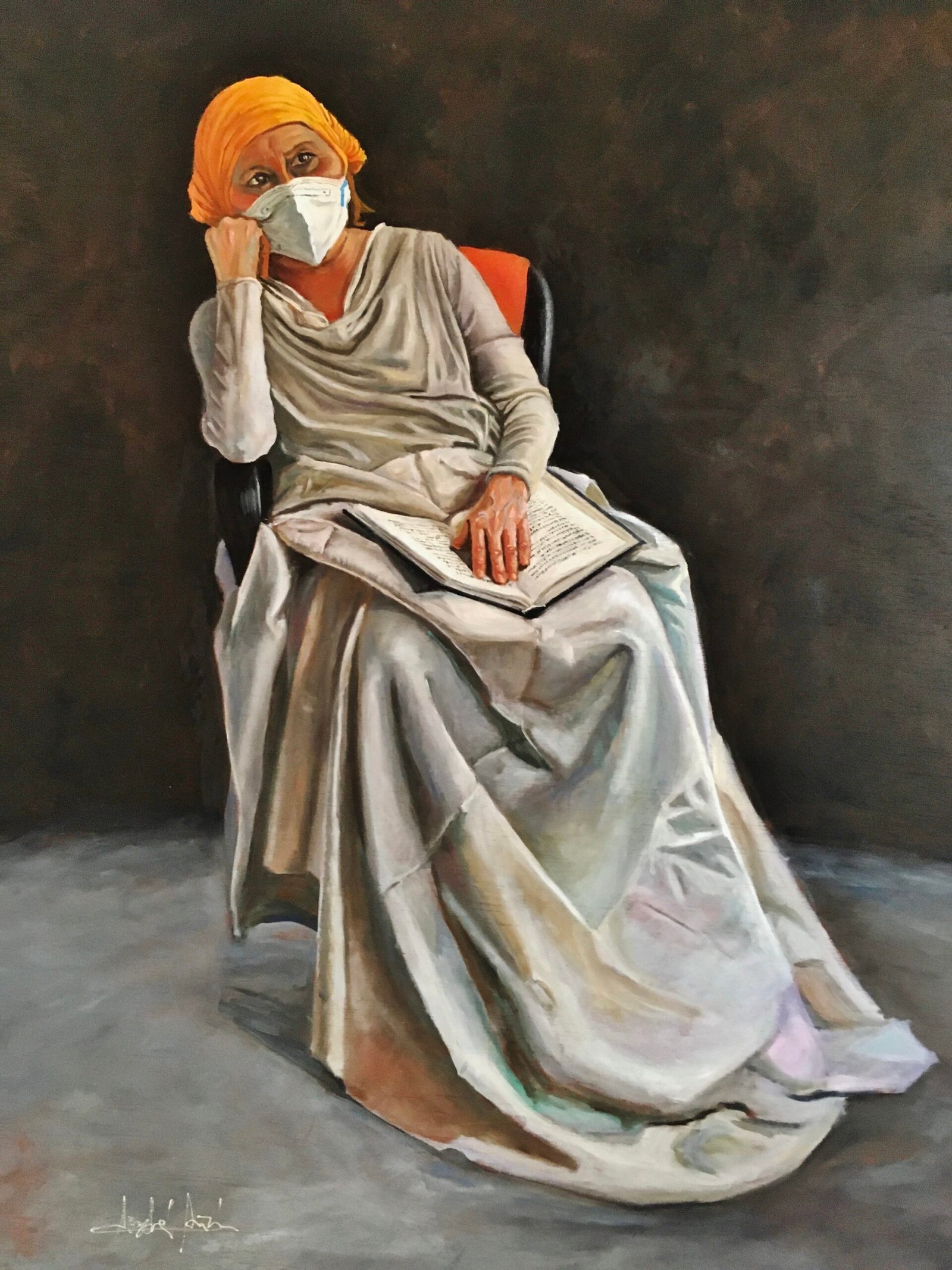 MEMORIAS DE LA PANDEMIA. Óleo sobre tela. 92x73