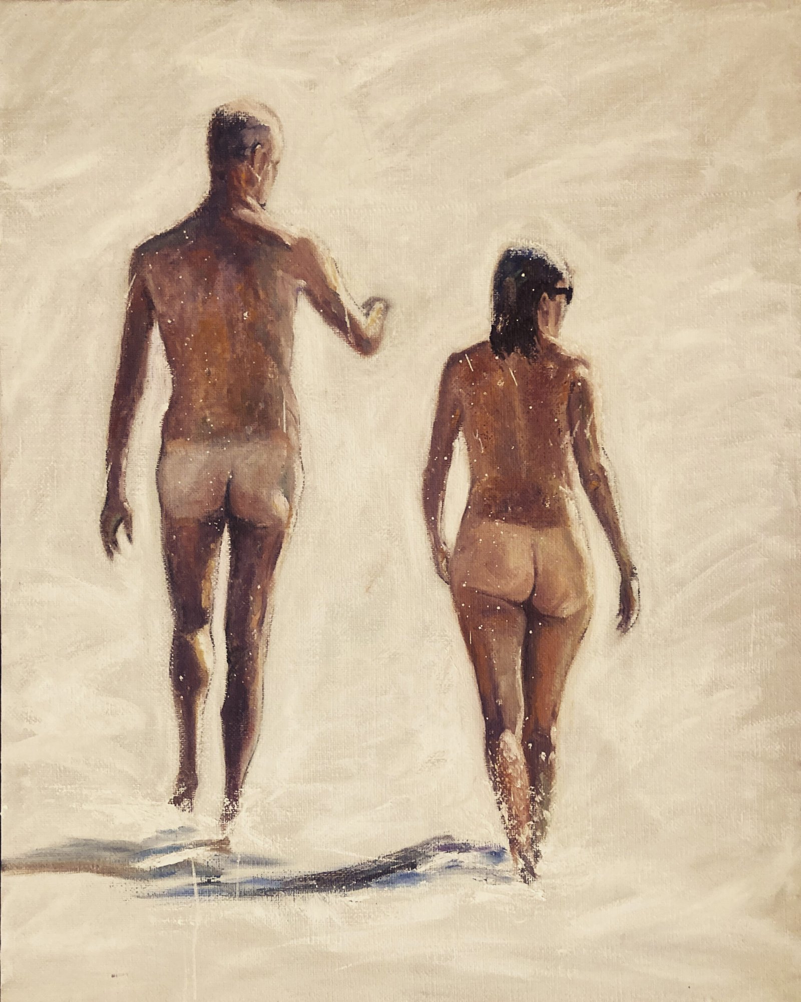 PAREJA. Óleo sobre tela. 92x73