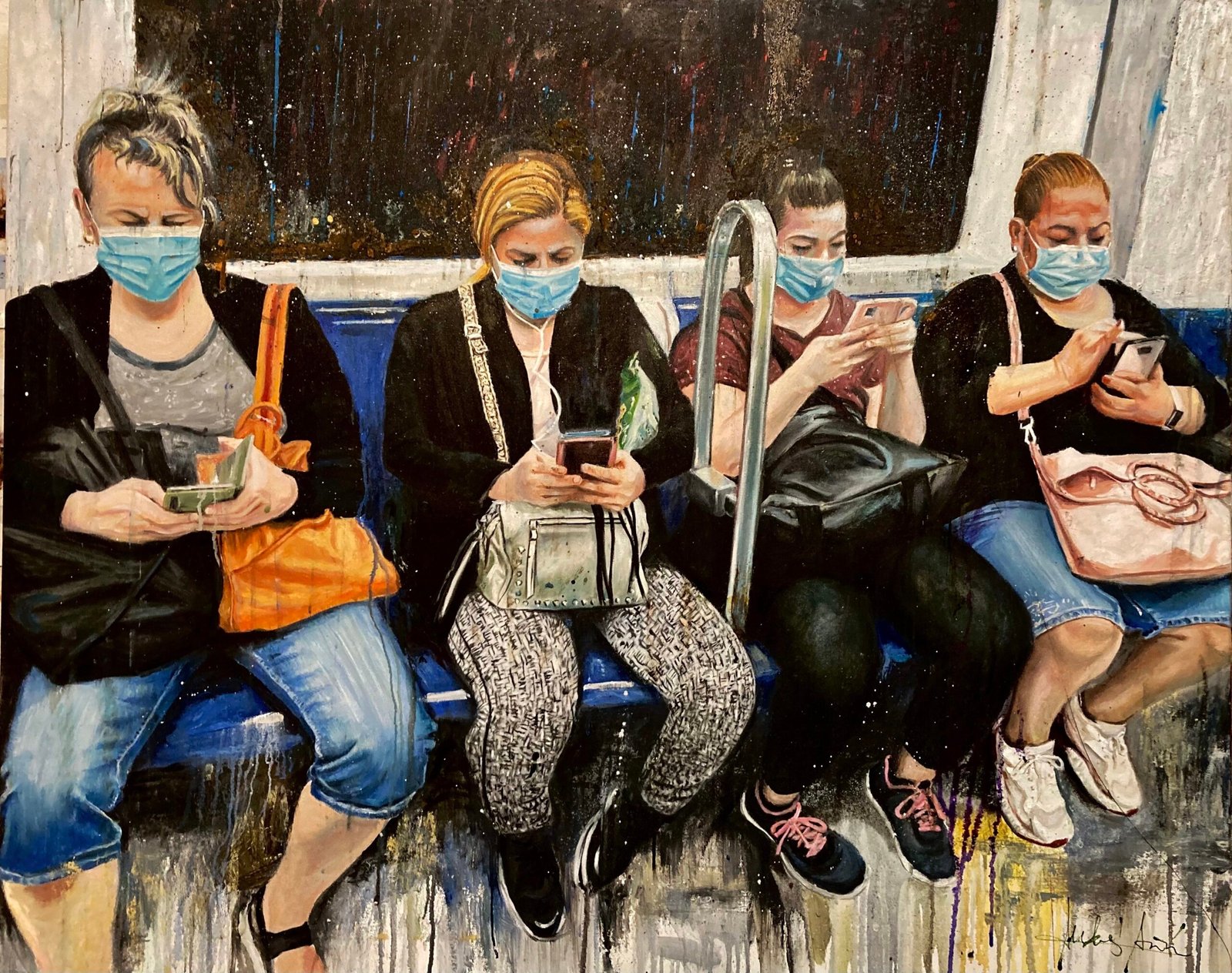 PRESENCIAS DE NUESTRO TIEMPO. Óleo sobre tela. 97x120